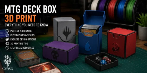 mtg-deck-box-3d-print-everything-you-need-to-know-img-q60 Best MTG deck box to 3D print showing OreKo design in PLA for Commander and standard card formats