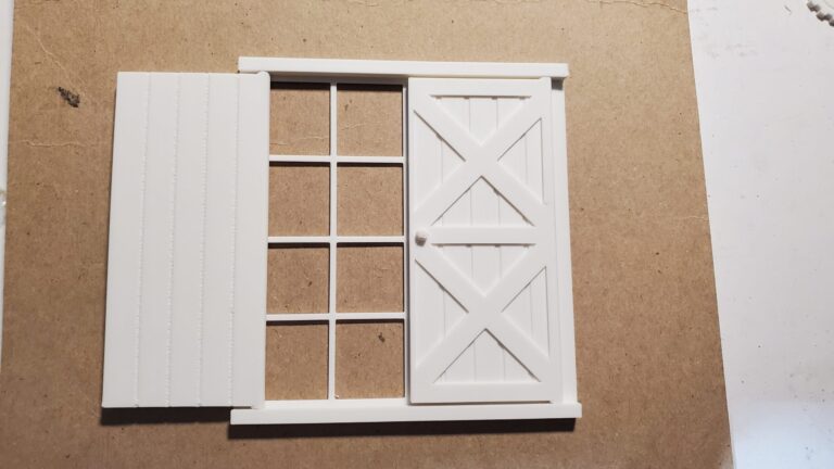 How to Print Miniature Windows with Working Shutters