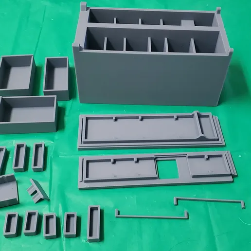 OreKo 1:12 scale dollhouse side-by-side refrigerator 3D printed in white PLA - cover photo