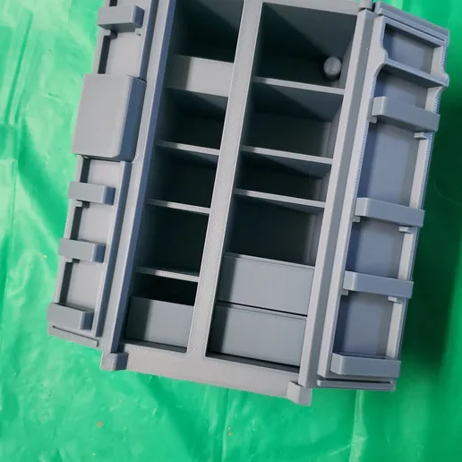 OreKo 1:12 scale miniature refrigerator with doors open showing interior detail