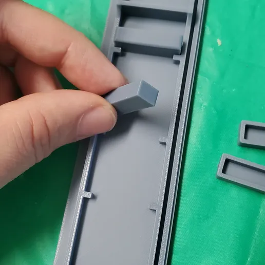 OreKo miniature side-by-side refrigerator 3D print shown next to scale reference