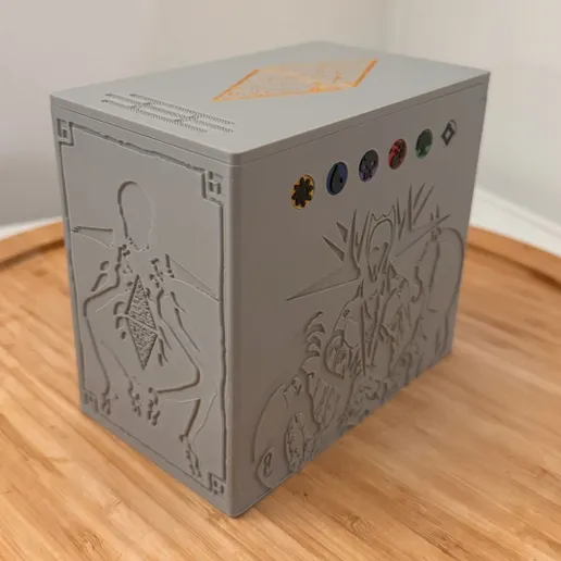 OreKo MTG Modern Horizons 3 Eldrazi Incursion large dual sleeve deck box 3D printed in PLA - cover photo