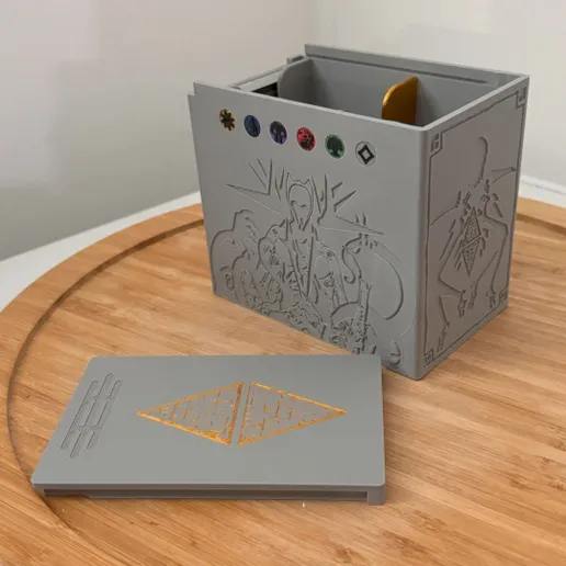 OreKo MTG Eldrazi Incursion dual sleeve deck box side view showing large format size compared to standard