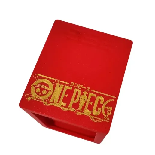 OreKo One Piece Card Game deck box with Jolly Roger Luffy skull cap - cover photo