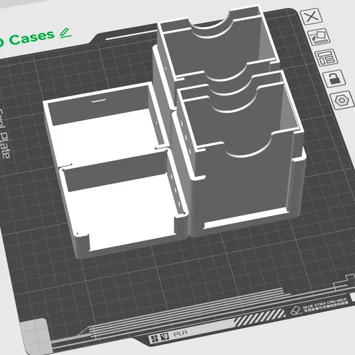 OreKo One Piece deck maker set older experimental case STL plate layout in Bambu Studio