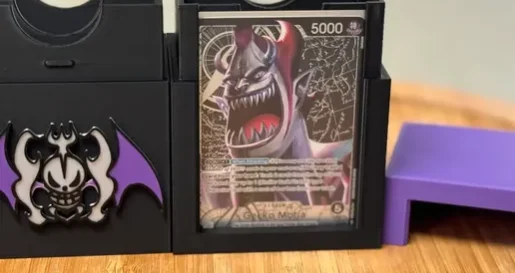 Deck Maker Set One Piece Card Game – Product Photo 4 OreKo 3D printed One Piece Card Game deck box maker set showing assembled deck boxes and logo caps