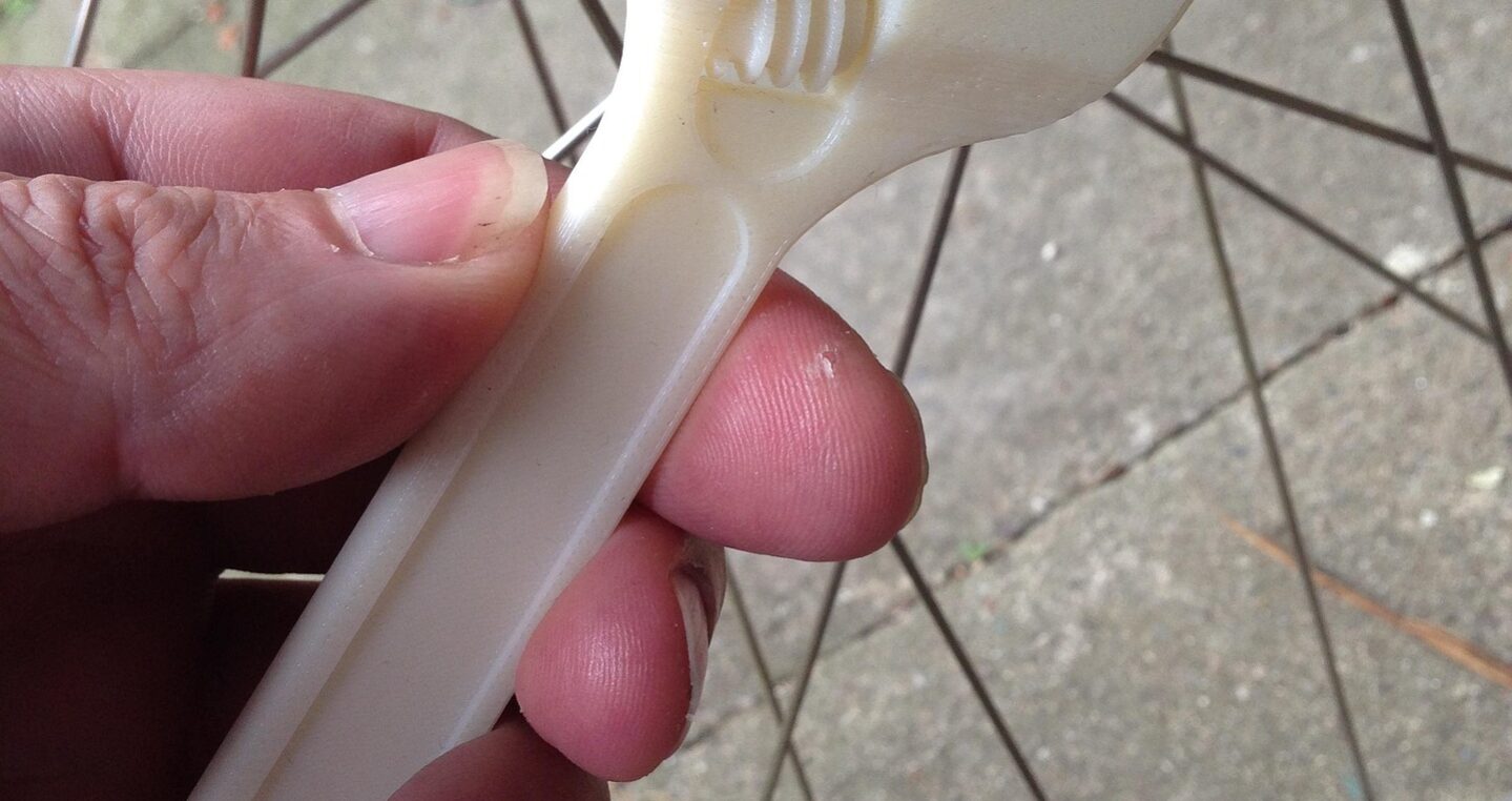 ABS plastic material Swedish key showing PETG and ABS strength properties