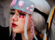 Complete 3D printed cosplay prop set showing full costume assembly